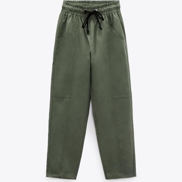 Zara straight Pants in Green - Picture 7 of 12